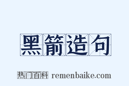 黑箭造句是什么意思的图片